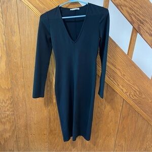 Zara Bodycon Black Dress Trafaluc Fall/Winter Collection Size Medium